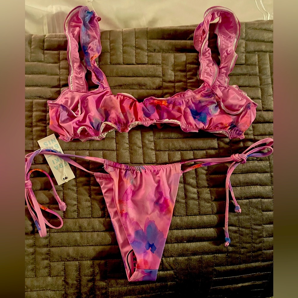 2 piece multicolored bikini